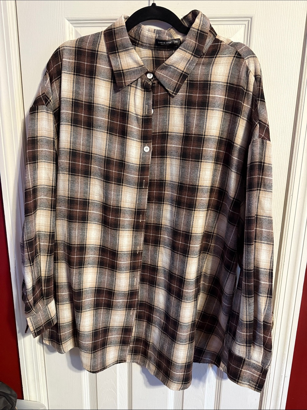 Plaid Button-Up Shirt